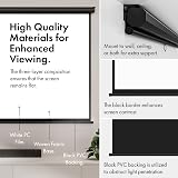 VonHaus 80" Pull Down Projector Screen 4K HD 16:9 Wall/Ceiling Mount view 2