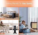 PureMate 2500W Oil Filled Radiator 11 Fin 3 Power Settings Thermostat Timer view 9
