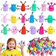 30pcs Monster Finger Puppets Toys,Cute Rubber Finger Doll Toys,Mini Rubber Stretchy Fidget Bath Toy for Party Favors,Easter,Halloween,Christmas,Random Colors Styles