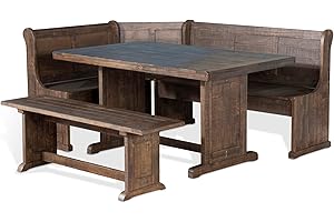 Sunny Designs Solid Wood Breakfast Nook Set (Tobacco Leaf)