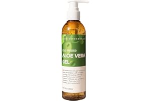 benatu Aloe Vera Gel for Face and Hair, 100% Pure Cold Pressed, Natural Facial Moisturizer for Sunburn Relief, Ance, Skin Care (8.45 fl oz)