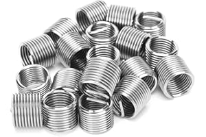 HAPIVIDA M12 x 1.5D Wire Threaded Inserts, 20Pcs Stainless Steel Helical Coiled Wire Thread Repair Sleeve Screws Sleeve Assortment Kit