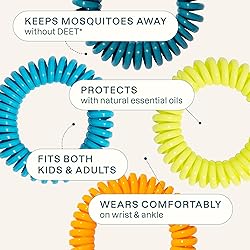Cliganic 25 Pack Mosquito Repellent Bracelets for