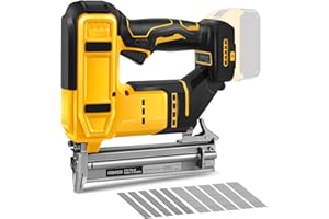 Cordless Brad Nailer Compatible with Dewalt 20V Battery, 2 in 1 Electric Nail Gun Staple Gun with 1000 Nails/Staples, Battery