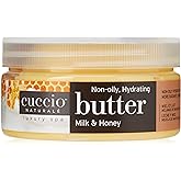 Cuccio Naturale Butter Blends - Ultra-Moisturizing, Renewing, Smoothing Scented Body Cream - Deep Hydration For Dry Skin Repair - Made With Natural Ingredients - Milk & Honey - 8 Oz