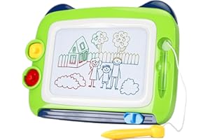 TUNMIOK Magnetic Drawing Board, Toddler Girl Toys for 1-3 Year Old, Doodle Board A Etch Colorful Sketch Magnet Erasable Pad, Educational Learning Toys for Kids Gifts Birthday Travel Activities