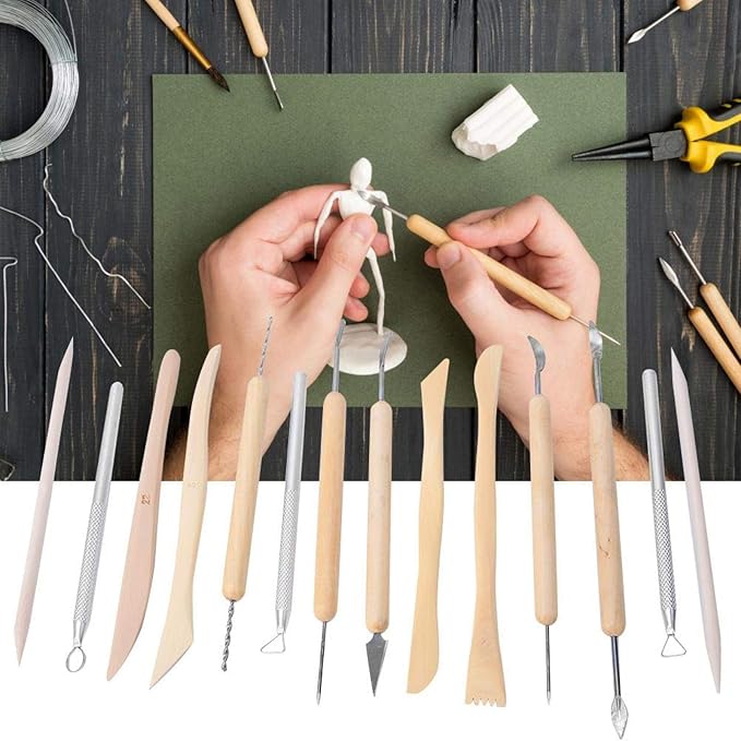 14pcs Easy To Hold Pottery Clay Tool, Clay Carving Tool, Easy To