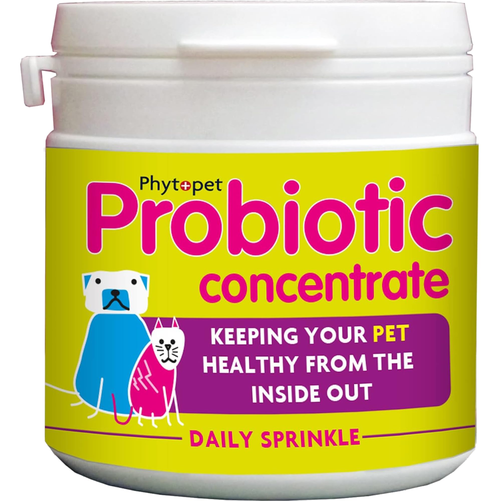 Phytopet Probiotic Concentrate, All Natural Probiotics for Gut Health, Immune Support and Support for Dogs, Cats and Small Mammals, 100g - 100% Herbal Phytopet Pet Supplies