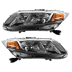 TRQ 2 Piece Headlight Assembly Set Driver