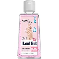 Mirah Belle - Hand Rub Sanitizer (50 ML) - FDA Approved (72.9% Alcohol) - Best for Men, Women and Children - Sulfate and Paraben Free - Pocket Size Hand Cleanser