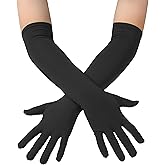 ATHX Men's and Women's Spandex Costume Gloves - 18" Length Stretchy Halloween Cosplay Long Opera Party Gloves