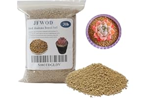JFWOD 3lb Hard Akadama Bonsai Soil 3-6mm Small Grain for Cactus, Succulents, Bonsai Plants Soil Amendment, Prevent Over Water, Provides Optimal Water Retention, Fast Drainage