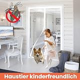 DIKER Magnetic Fly Screen Door 90 x 220cm White Easy Install No Gap view 2