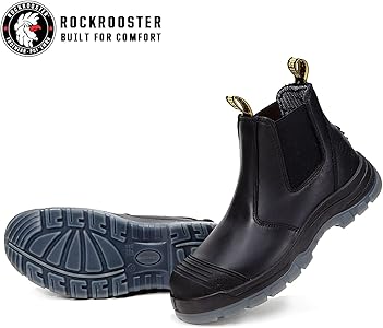 comfortable slip on work boots