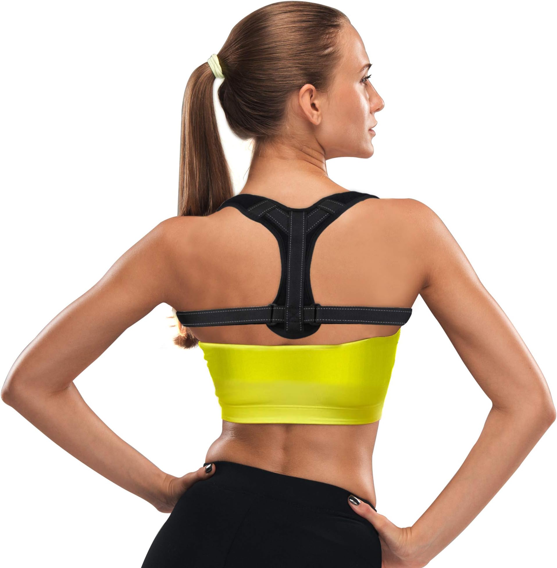 Posture Corrector for Women and Men,Comfortable and Adjustable Back Straightener, Upper Back Brace for Clavicle suppot, Pain Relief for Neck,Back and Shoulder,Kyphosis Posture Corrector