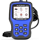 AUTOPHIX OM129P OBD2 Scanner with 12V Battery Test &amp; Live Data | Check engine code reader with I/M readiness, O2/EVAP tests, DTC lookup and lifetime software updates included.