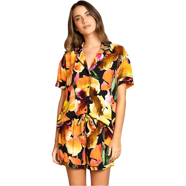 Maaji Floral Loose End Visor Hat OS Maaji Midnight Palm Sunny Visor main image 2