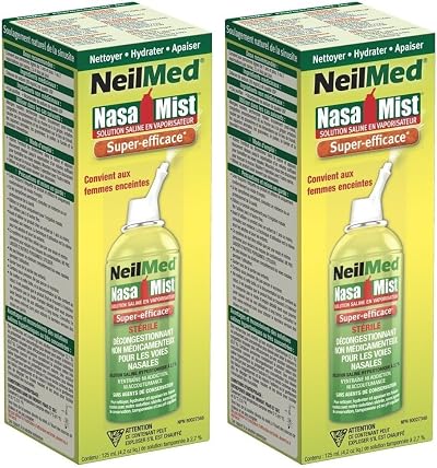 NeilMed NasaMist Hypertonic Saline Spray Pack of 2
