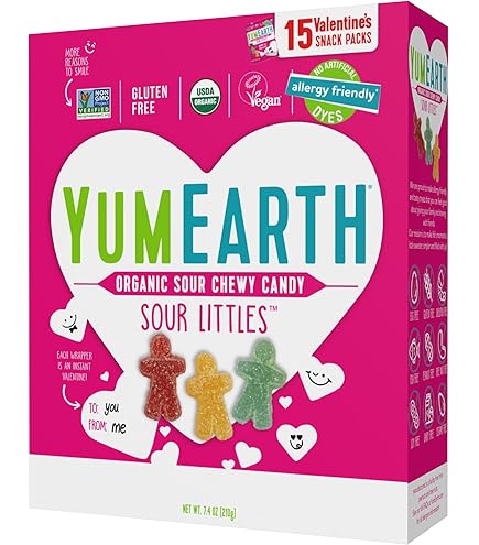 Amazon.com : YumEarth Organic Valentines Candy Lollipops Variety