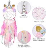 MHJY Unicorn Dream Catcher Large Handmade Wall Hanging Kids Bedroom Decor view 3