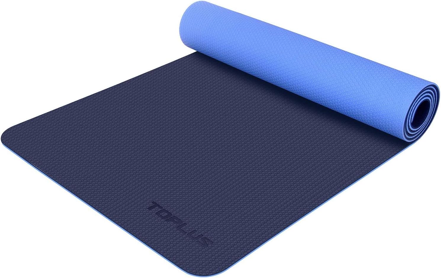 POIUY Slip Texture With A Professional Yoga Mat Straps,Blue TPE, 1/4 Yingcun