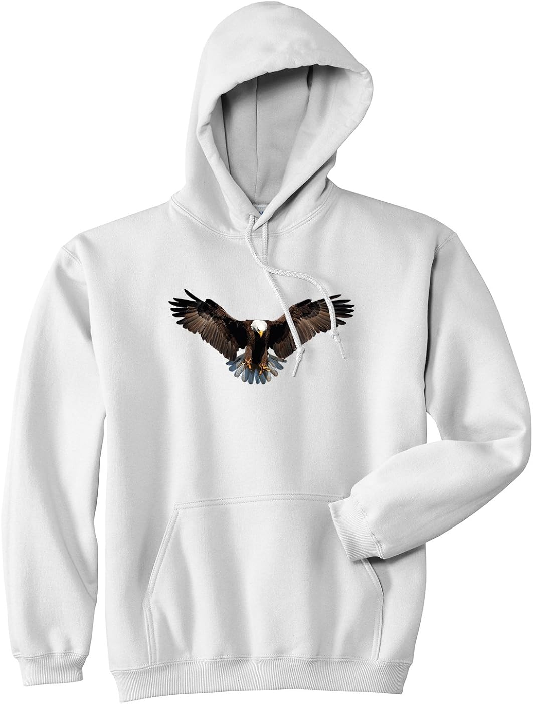 Bald Eagle Wings Spread Pullover Hoodie Hoody at Amazon Men’s Clothing store