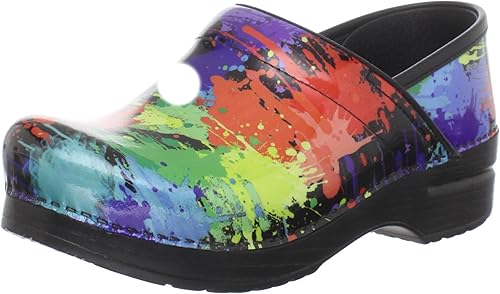 paint splatter dansko clogs