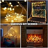 Dalugo Fairy Lights Battery Operated 2m 20 LED Copper Wire Warm White view 6