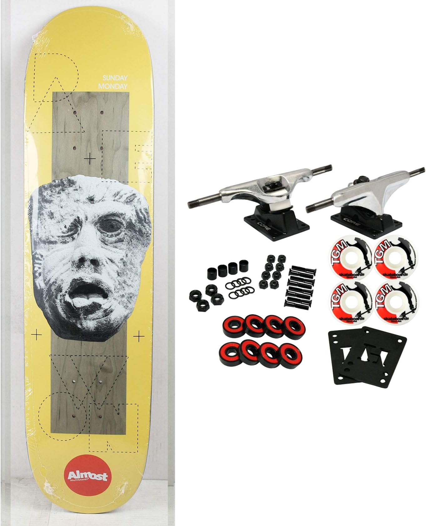 Almost Skateboard Complete Daewon Song Stone Head 7.9" x 31.3"