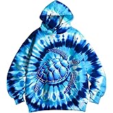 DMPROD Kids Tie Dye Hoodie Long Sleeve Hooded Pullover Sweatshirt with Kangaroo Pocket for Boys Girls