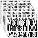 10 Sheets Smal Letter Stickers - 1+2 Inch Black