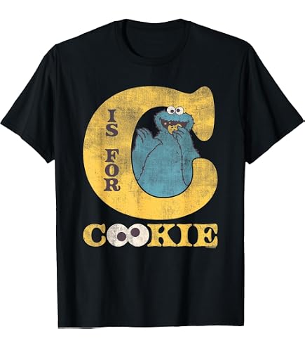 Amazon.com: Sesame Street Cookie Monster 8-Bit T-Shirt : Clothing