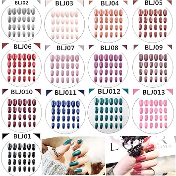 Amazon Com 13 Sets Ballerina Nail Art Tips Nude Color Natural False