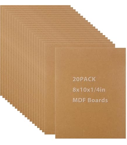 Amazon.com: ACXFOND 24 Pack 12” x12” MDF Boards - 1/8” Thick