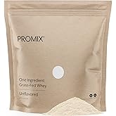 ProMix Nutrition Whey Protein Powder, Grass Fed, Unsweetened, Hormone Free - 25g Protein per Serving, Sugar Free, Soy Free, Unflavored - 32 Servings