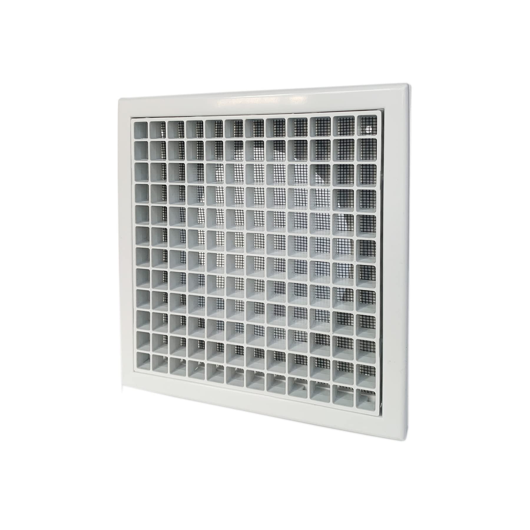 GEFONG Plastic Vent Grille 5 inch 125mm with Anti-Insect Mesh for Outlet Air Ventilation Internal Use Wall and Ceiling Mounting Plastic White 1 Pcs