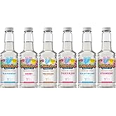 Hawaiian Shaved Ice Syrup Assortment, 6 Pack Dye-Free Flavors: Pina Colada, Cherry, Blue Raspberry, Blue Cotton Candy, Tiger’