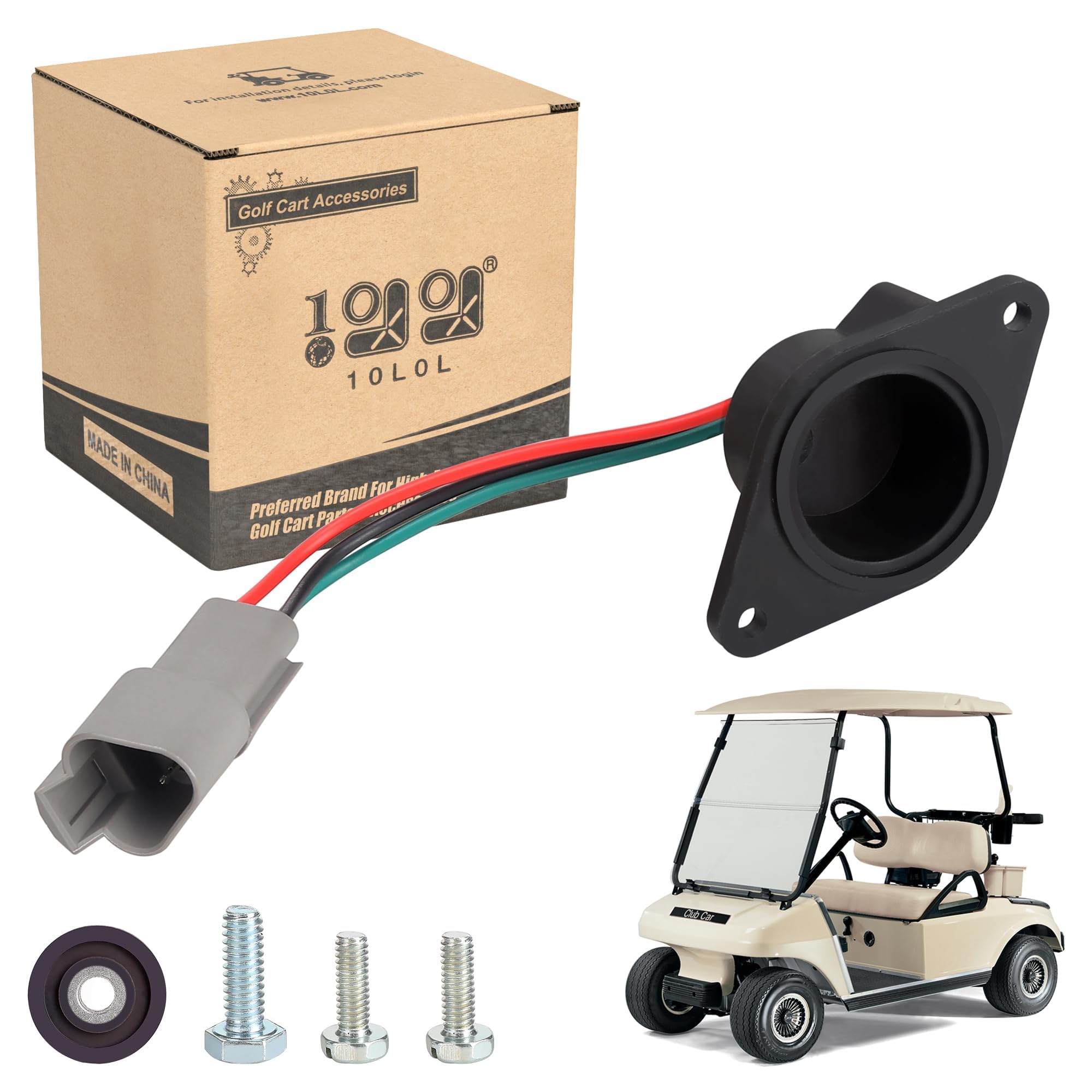 10L0L Golf Cart Speed Sensor for Club Car DS and Precedent 2004-up, Electric Golf Cart with ADC Motor Replace 102704901 1027049-01 102265601