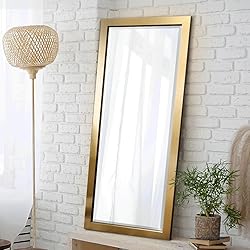 Renditions Gallery Full Length Mirror Shiny Gold