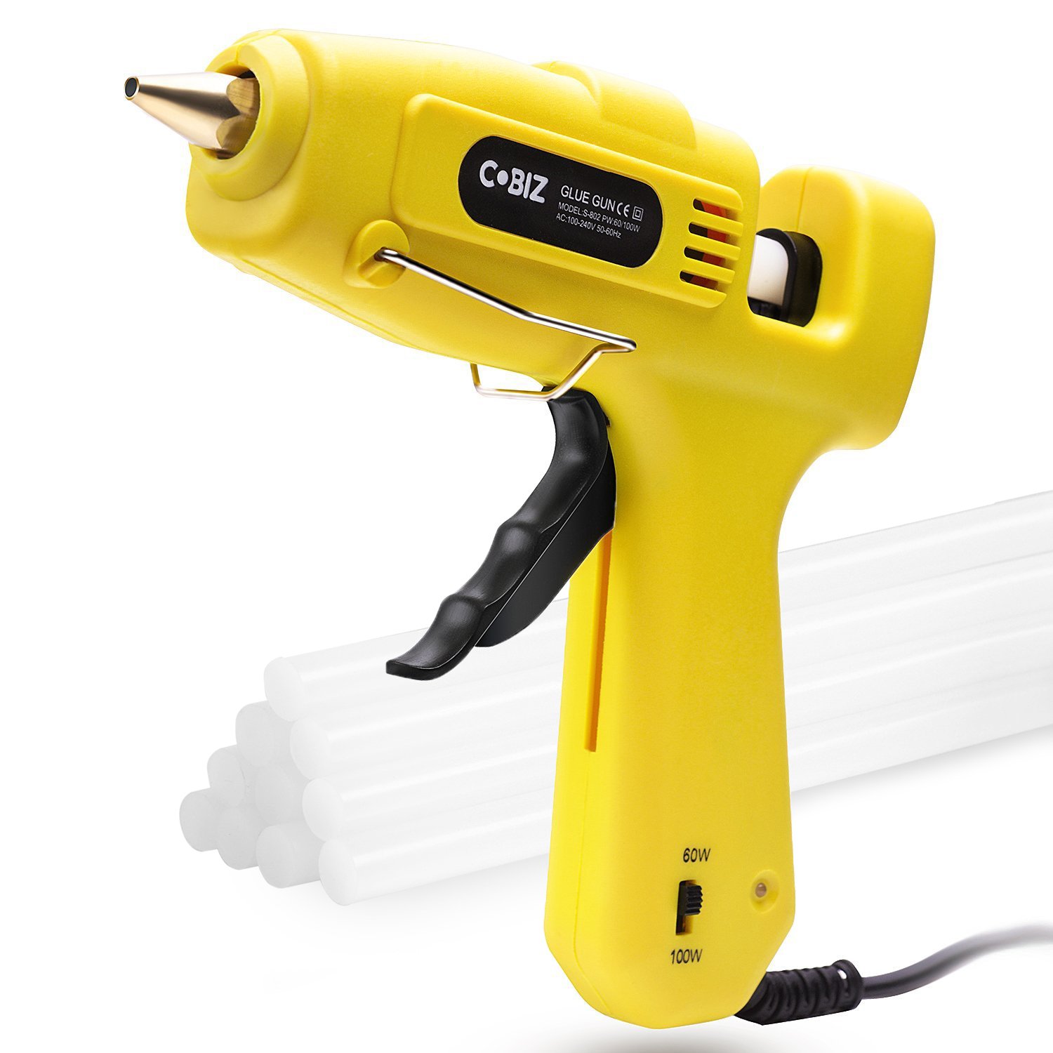 Hot Glue Gun, Full Size (Not Mini) 60/100W Dual Power High Temp