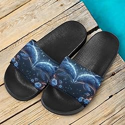 Howilath Romantic Dolphin Flower Pattern Women