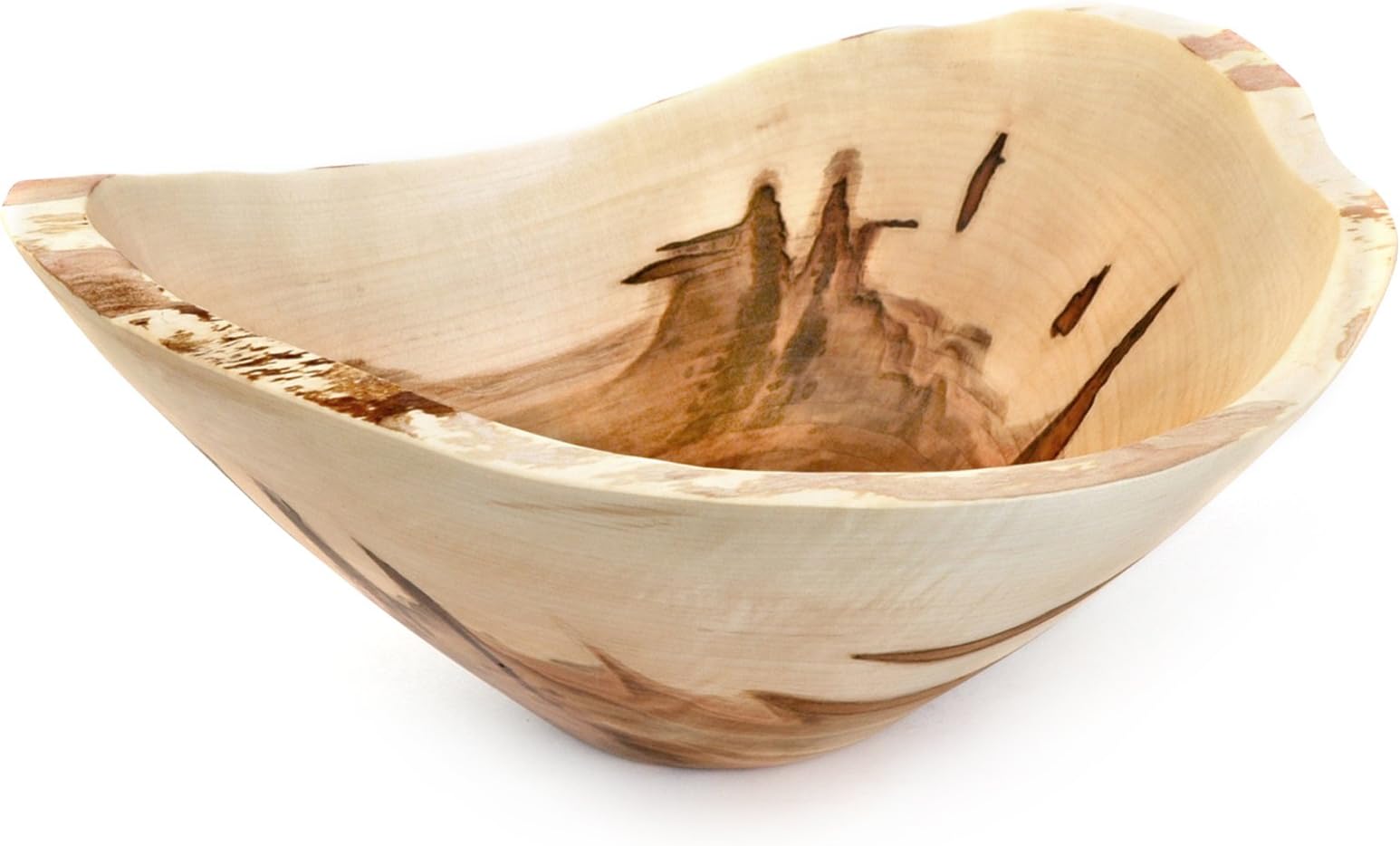 Stinson Studios WBM6 Wane Edge Maple Bowl, 6-7 Serving