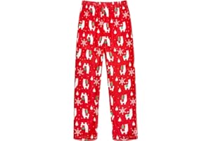 Funnycokid Girl Pajama Pants Kid Fleece Sleepwear Flannel Pajama Bottoms Loose Sleepwear 5-16 Years