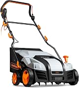 VonHaus 2000W Lawn Scarifier & Aerator 40cm 5 Depths 55L 12m Cable