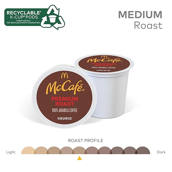 MCCAFE PREMIUM ROAST COFFEE, SINGLE SERVE KEURIG K-CUP PODS, MEDIUM ROAST, 84 COUNT