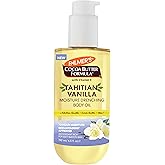Palmer's Cocoa Butter Formula Body Oil, Moisture Drenching Tahitian Vanilla, 6.5 Oz, 72Hr Hydration with Shea Butter & Vitamin E for Softer Skin, Protects & Soothes Dryness, Dermatologist Approved