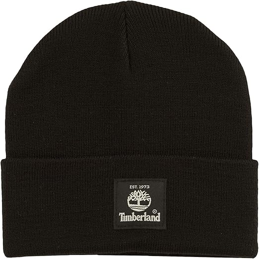 black timberland beanie