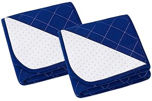 Bed Pads Washable Large 34'' x 36''(2 Pack), Waterproof Incontinence Under Pads for Adults and Kids, Reusable Sheet Pad Prote