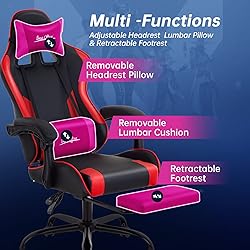 Gaming Chair Office Chair Desk Chair with Footrest