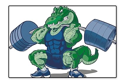Zone De Collection Tapis Dessin Animé Crocodile Africain
